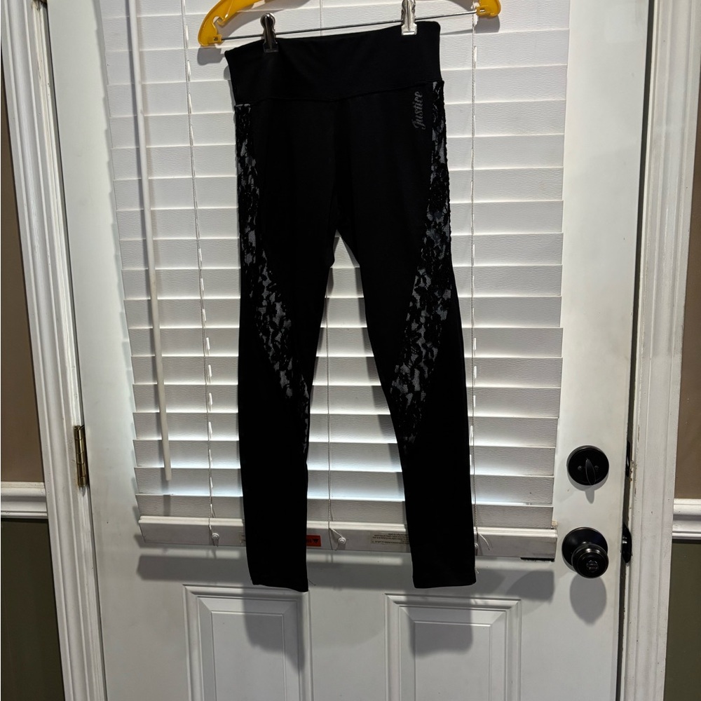 Justice Black Activewear Leggings